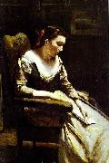 Jean-Baptiste Camille Corot The Letter oil painting on canvas